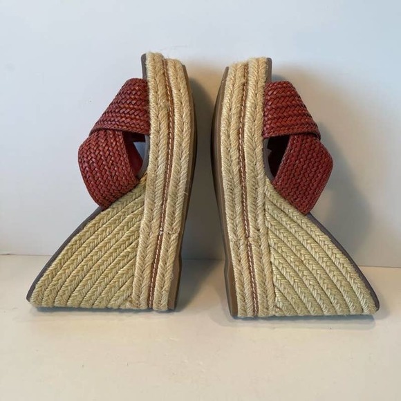 Aldo Women’s Red Espadrilles Wedge Sandals US 8.5 - Picture 6 of 8